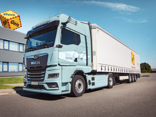 Geis testoval elektrický tahač MAN eTGX: další krok na cestě k udržitelnosti