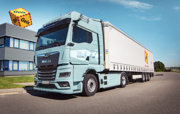Geis testoval elektrický tahač MAN eTGX: další krok na cestě k udržitelnosti